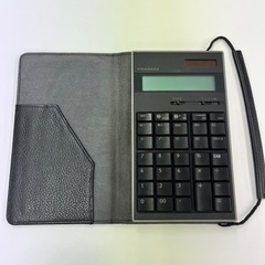 値下げ　ケース付き電卓　黒