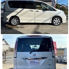 【全国対応自社ローン❗️審査通過率98%❗️スマホで簡単WEB審査❗ブラック・アルバイトの方、起業したての方も大丈夫✨】 ✨ 日産 セレナ 2.0 ハイウェイスター Vセレクション ✨ 後席モニターで後部座席の人も退屈しない！クルーズコントロールでアクセルを踏まなくても一定速度で走るので運転時の疲労軽減！の画像