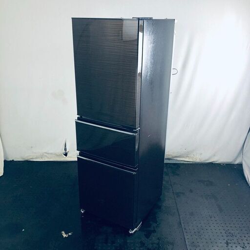 ID:g42959 【自社配送エリア内限定】三菱 MITSUBISHI 冷蔵庫 ファミリー 中古 2019年製 3ドア 272L ブラウン ファン式 右開き MR-CX27D-BR  【リユース品：状態B】【送料無料】【設置費用無料】