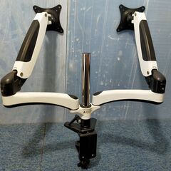 【5】HUANUO モニターアーム デュアルディスプレイ HNDSK1 最大8kg 15-27インチ対応 縦画面 横画面 75x75 100x100 厚さ約6cmまでの画像