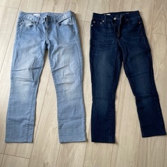 gap デニム2本の画像