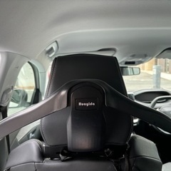 車内 ハンガー ヘッドレスト スーツ ジャケット アウター 上着 掛け (ブラック)の画像