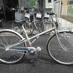 中古自転車３０６１　前後タイヤ新品！　希少ブリヂストン　ラクッション　２７インチ　３段ギヤ　リヤサスペンション　LEDダイナモライト