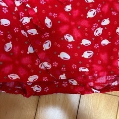 甚平　浴衣　ベビー　80センチ　赤の画像