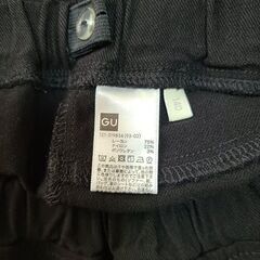 ●ジーユ GU ストレッチパンツ 黒●140●の画像
