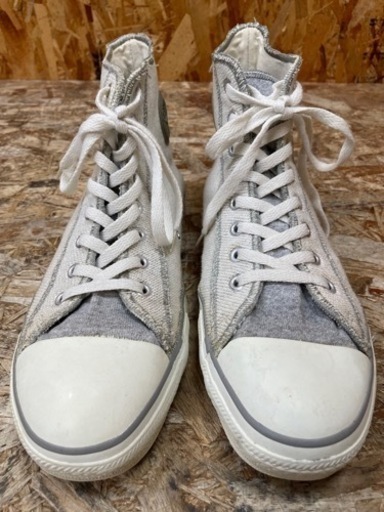 C(6304) 90s CONVERSE ALL STAR USA HI INSIDE OUT スウェット生地 グレー コンバース オ