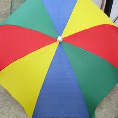 引取り限定　昭和レトロ　パラソル　水泳　海の画像