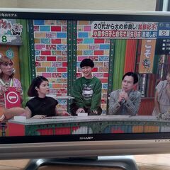 シャープ37インチ液晶テレビを無償にて