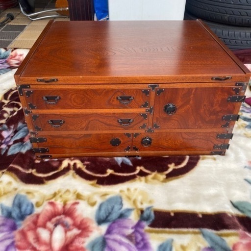 引き出し　天板スライド式　家具　小箪笥　古民家　チェスト　中古