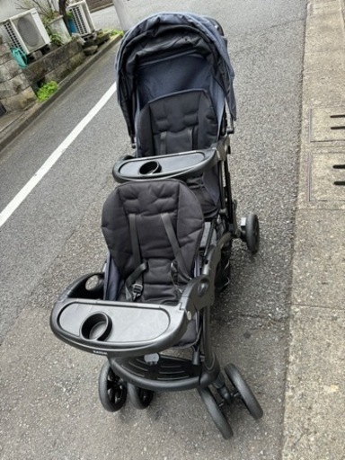 【値下げ！！】KATOJI 二人でゴーDX 二人乗りベビーカー カトージ