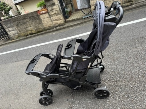 【値下げ！！】KATOJI 二人でゴーDX 二人乗りベビーカー カトージ