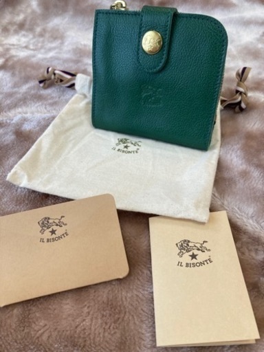 IL BISONTEイルビゾンテレザー二つ折り財布ウォレット本革サイフ小銭入れ有