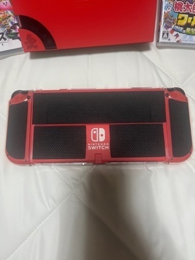 ?Switch 有機ELマリオレッド美品　ソフトフルセット