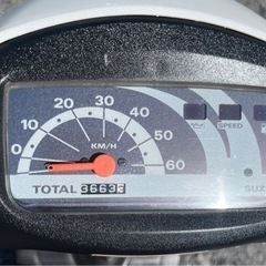 800.　動画あり　スズキ　レッツ2  CA1PA原付　バイク　50cc   2スト　車体の画像