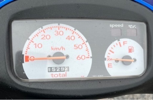 806.　動画あり　レッツ2 前後タイヤ新品　原付　バイク　50cc   2スト　車体