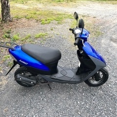 806.　動画あり　レッツ2 前後タイヤ新品　原付　バイク　50cc   2スト　車体の画像