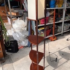 照明付きコーナーラック コーナーシェル 高150×35 オフィス家具 ナチュラルで可愛いの画像