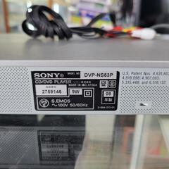 SONY　ソニー　CD/DVDプレイヤー　DVP-NS53P　中古　リサイクルショップ宮崎屋住吉店24.11.20Fの画像