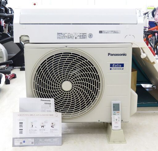 北海道 千歳市/恵庭市 近郊配送可能 Panasonic/パナソニック ルームエアコン エアリオ CS-J281D 2021年製 ナノイーX 8-10畳