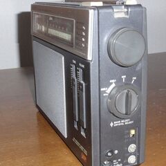 レシーバー（携帯ラジオ）ＦＭ、中波、短波放送受信の画像