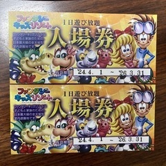 ファンタジーキッズリゾート　入場券　計2枚（＋おまけ2枚＋おまけハガキ）の画像