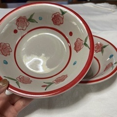 🌹バラ ローズ 深皿2枚セット 🌹