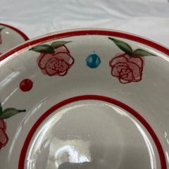 🌹バラ ローズ 深皿2枚セット 🌹の画像