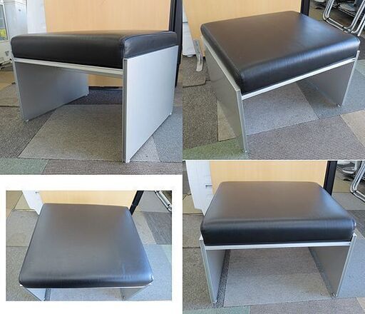 カッシーナ ixc 「AIR FRAME」エアーフレーム 1人掛け レザー ソファ/オットマン/スツール ブラック Cassina I