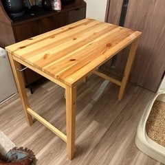 MUJI パイン材テーブル・折りたたみ式 の画像