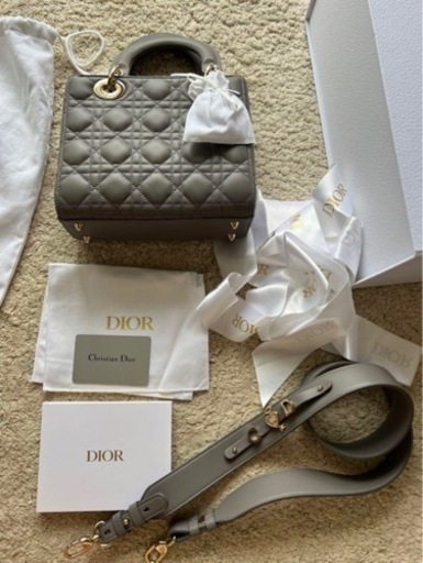 美品ディオールバッグ　スモール　グレー　100%正規品