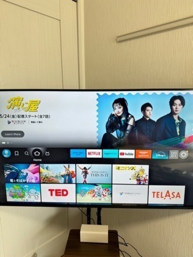 4K対応チューナーレステレビ　50型