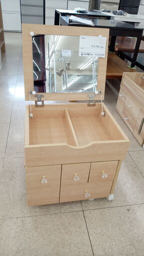 ★ジモティ割あり★  化粧台 ナチュラル H×D×W クリーニング済み TJ5999
