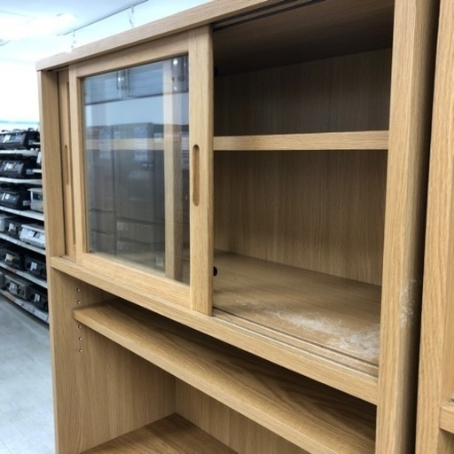 無印良品レンジボードキズ・スレ有ナチュラル130【トレファク堺福田店】