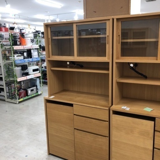 無印良品レンジボードキズ・スレ有ナチュラル130【トレファク堺福田店】