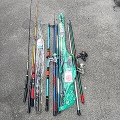 釣竿まとめて