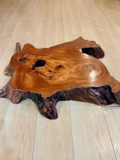 花台　台座　天然木　一枚板 Amazon.co.jp: 天然木 1枚板 花台 飾り台 切株 木製飾り板