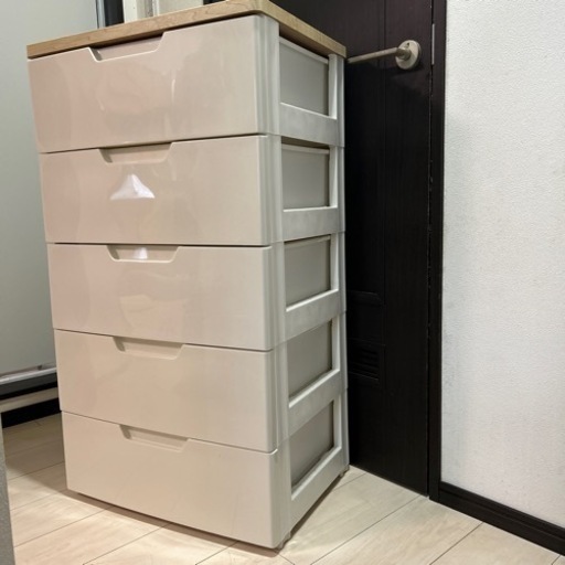 チェスト　らくらく引き出し　木天板　5段