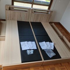 美品 [グランツ/Granz] シングルベッドフレーム 倶知安 [ノエル Lキャビタイプ（引出し付き）] アルダー材 ベッド の画像