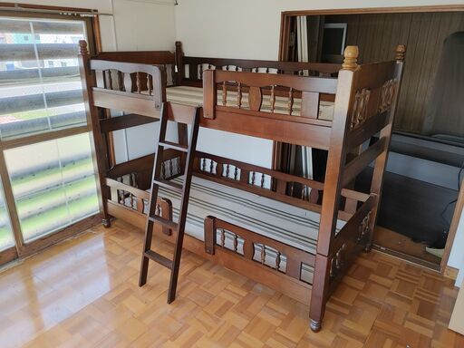 二段ベッド、ダークウッド、完全保護