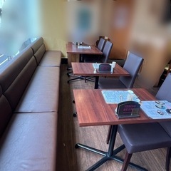 業務用　飲食店　カフェテーブル　椅子　ソファ　収納付