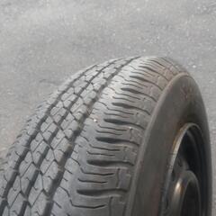 155/80R13　タイヤ　ホイール　4本セット　13×5J　PCD100　引取り限定の画像