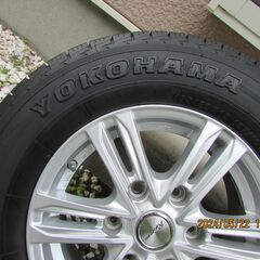 195/80R15 ハイエース 夏タイヤアルミ付４本　タイヤほぼ新品