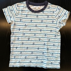 motherways ボーダーTシャツ 130cmの画像
