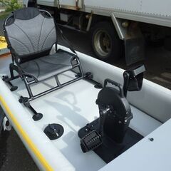 札幌市/清田区 HORIZON WALKER/ホライゾンウォーカー 足漕ぎカヤック インフレータブル艇 全長約425cm イエロー 折り畳み式の画像