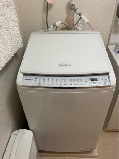 日立 タテ型洗濯乾燥機 洗濯8kg 乾燥4.5kg ホワイト ビートウォッシュ BW-DV80H W AIお洗濯\n