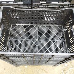 【埼玉引き取り限定】黒コンテナ25個セット（検索用: 収穫 貯蔵 収納 ケース）の画像