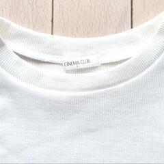 【中古品】七分袖カットソー　white　Lsize　の画像