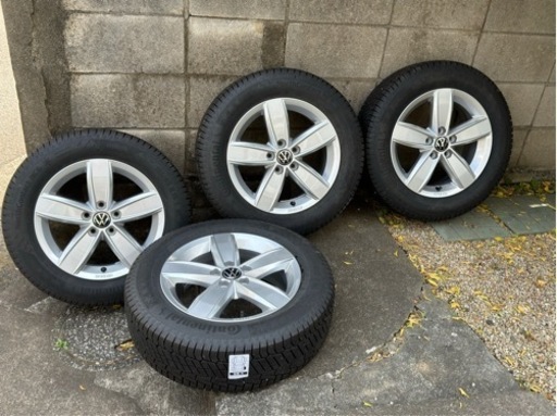 【お譲り先決定】VW ポロ（AW） コンチネンタルスタッドレス185/60R15 ＋ アルミ15X6.5J 4本