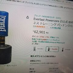 エバーラスト　everlast　自立式　パンチングバック　大型品　中古品の画像