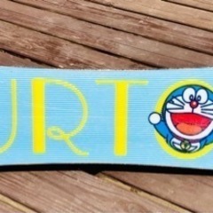 子供用ドラえもん＆バートンの板の画像